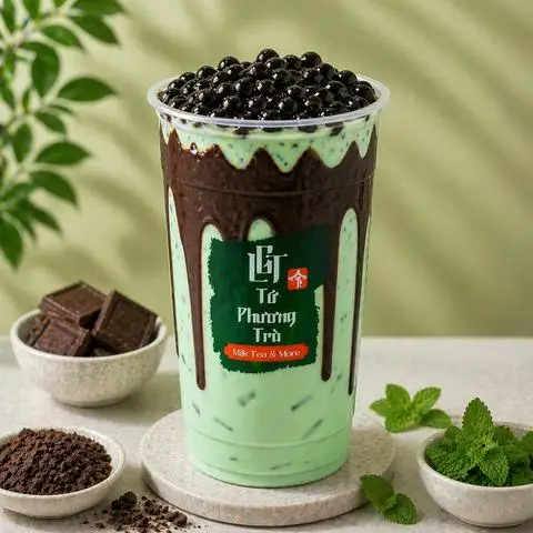 Hình ảnh Trà sữa bạc hà socola