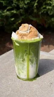 Hình ảnh Matcha pudding chuối
