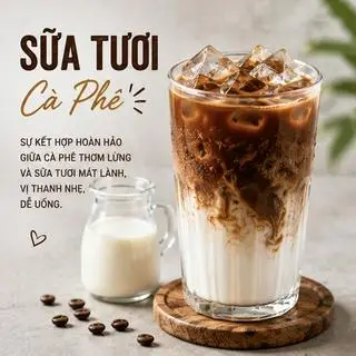 Hình ảnh Sữa tươi cà phê