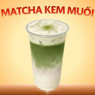 Hình ảnh Matcha latte kem muối