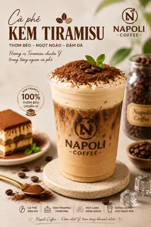 Hình ảnh cafe kem tiramisu