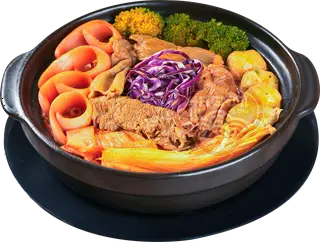 Hình ảnh Mỳ kim chi xúc xích sườn sụn