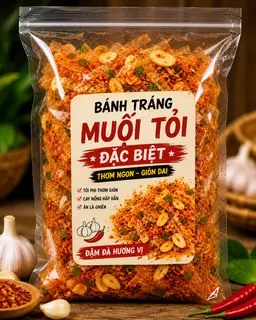 Hình ảnh Bánh Tráng Muối Tỏi Đặc Biệt (Bịch)