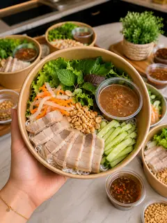 Hình ảnh Bún mắm nêm thịt luộc