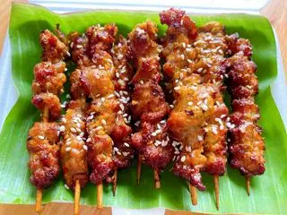 Hình ảnh Thịt xiên nướng cuốn bánh tráng - phần 1 người