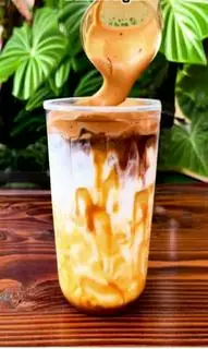 Hình ảnh cà phê sữa tươi caramel