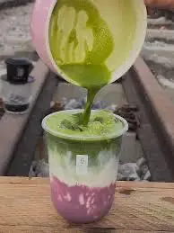 Hình ảnh Matcha latte khoai môn