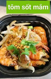 Hình ảnh Cơm tôm sốt mắm hành 