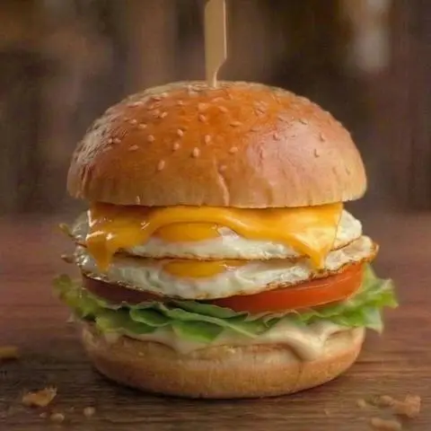 Hình ảnh Burger trứng