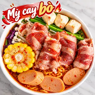 Hình ảnh Mỳ Cay Bò Tặng Trà Tắc 