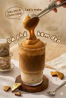 Hình ảnh cà phê kem dẻo 
