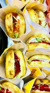Hình ảnh Burger bò trứng