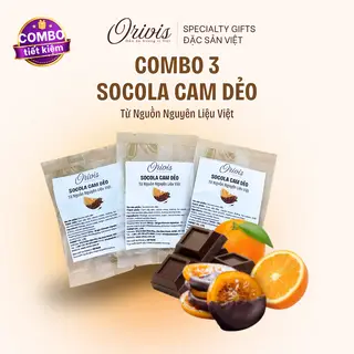 Hình ảnh Combo 3 thanh Socola Cam Dẻo