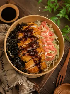 Hình ảnh Cơm Tonkatsu Thịt Gà Chiên Xù 