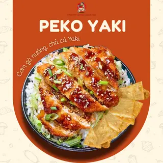 Hình ảnh Cơm gà nướng - chả cá Yaki