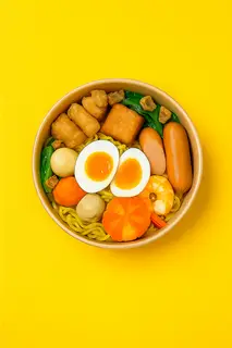 Hình ảnh Mì Indomie trộn tóp mỡ đặc biệt