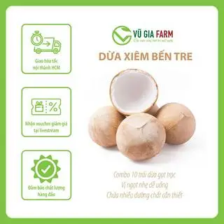Hình ảnh [SIZE VIP] Trái Dừa Xiêm Gọt Bến Tre (500-600g/trái)