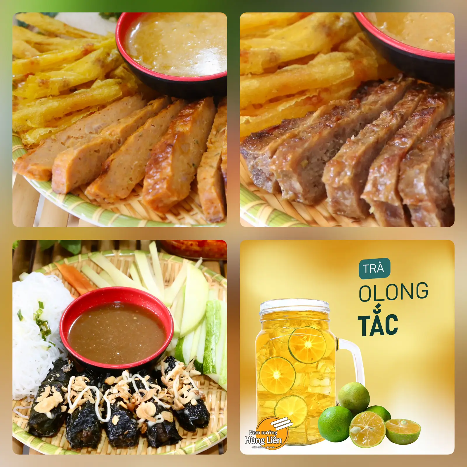 Hình ảnh COMBO 5 nem nướng, 5 nem bò, 5 bò lá lốt, 1 nước 