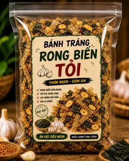 Hình ảnh Bánh Tráng Rong Biển Tỏi (Bịch)