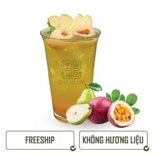 Hình ảnh (PHẤN CHẤN) Trà Ô long Shan tuyết sốt chanh leo lê vải