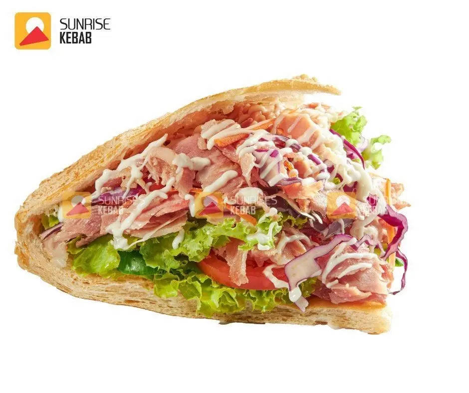 Hình ảnh Combo 5: kebab tam giác + trà đá