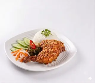 Hình ảnh Cơm Đù Gà Cháy Mắm Tỏi