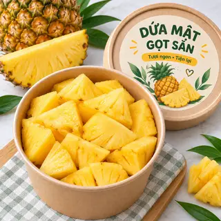 Hình ảnh Dứa Mật Gọt Sẵn