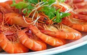 Hình ảnh Tôm sú thiên nhiên hấp gừng sả 1 phần 350gr