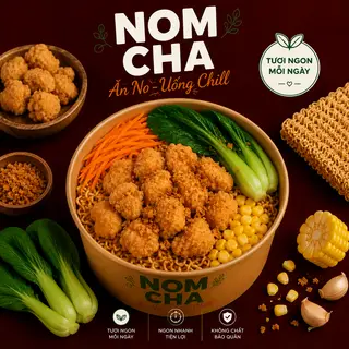 Hình ảnh Mì Trộn Gà Viên Popcorn