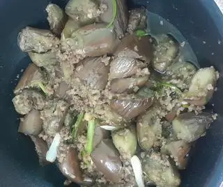 Hình ảnh Cơm cà tím xào thịt băm