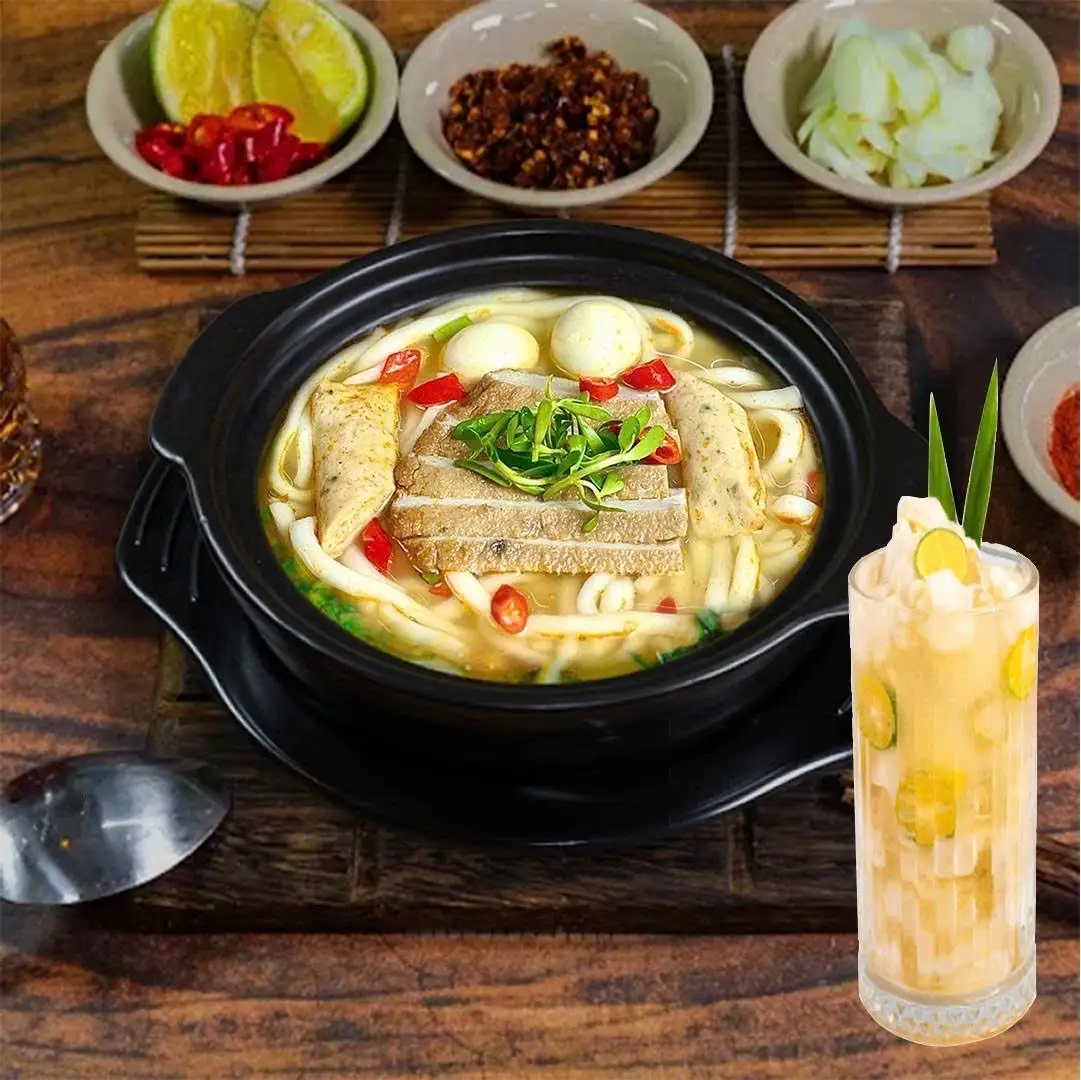Hình ảnh ⭐️Combo Bánh Canh Chả Cá Nha Trang + Ly Trà Mãng Cầu
