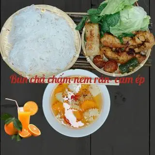 Hình ảnh Bún Chả Chấm- Nem rán- nước cam ép