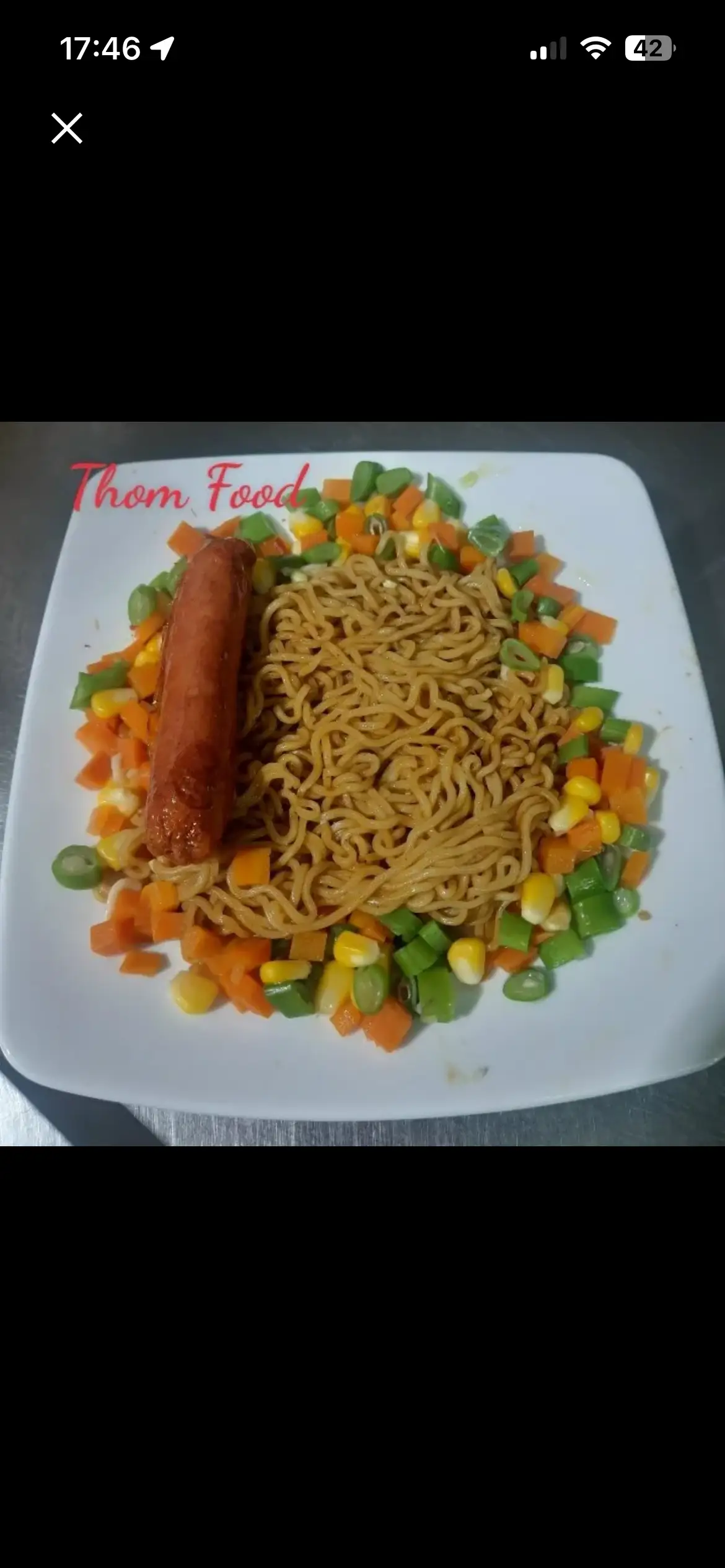 Hình ảnh Mỳ trộn lạp xưởng