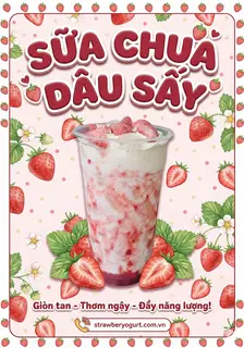 Hình ảnh Sữa Chua Dâu Tây Sấy 