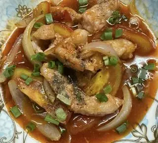 Hình ảnh Nạc Heo Giòn Sốt Chua