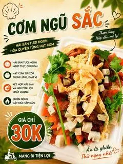 Hình ảnh Cơm chiên ngũ sắc