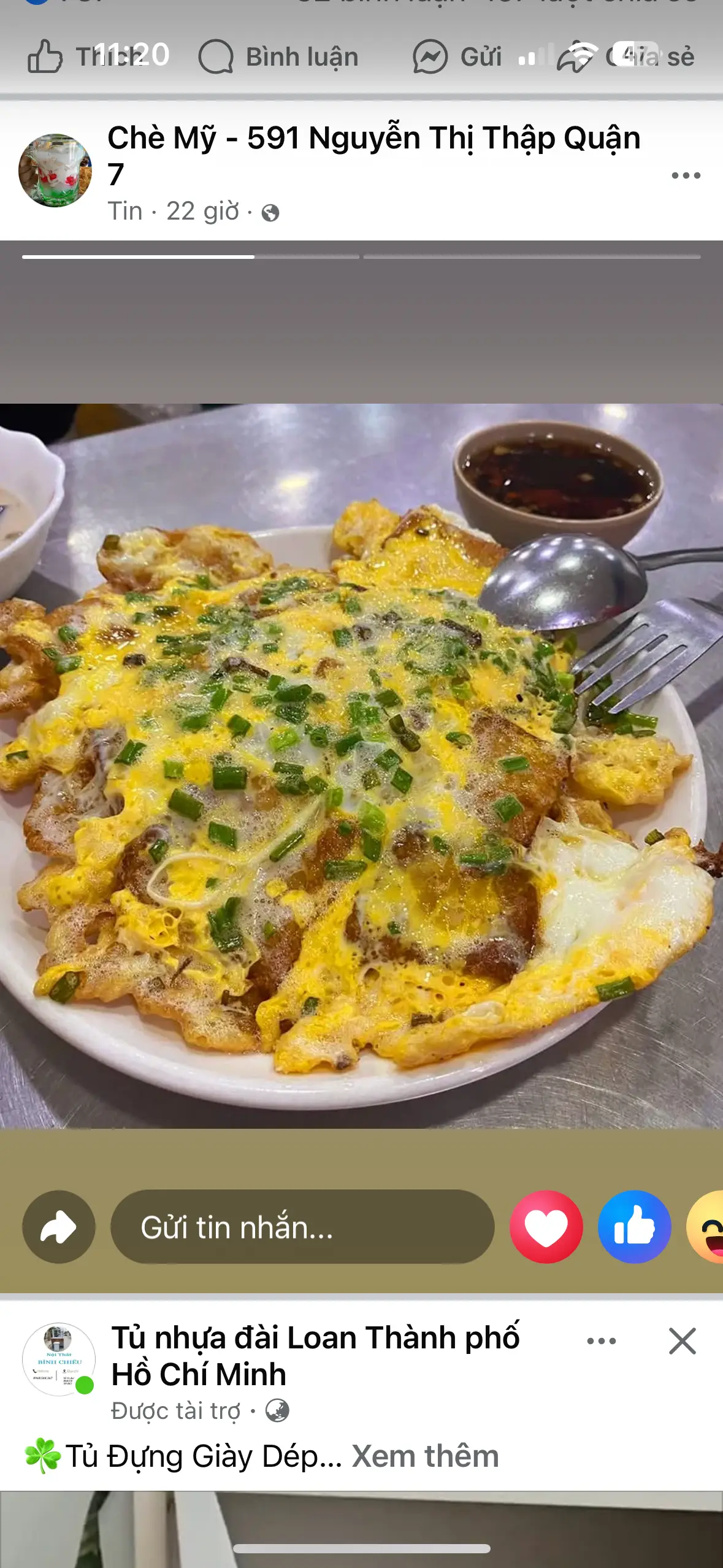Hình ảnh bột chiên 2 trứng 