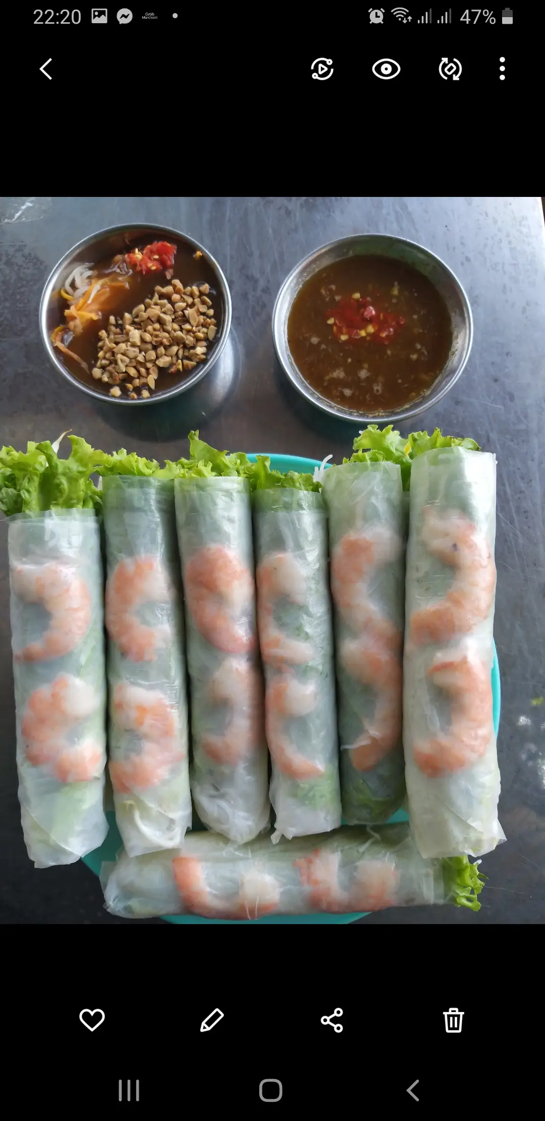 Hình ảnh gỏi cuốn tôm tương
