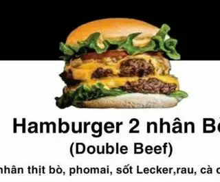 Hình ảnh Hamburger 2 nhân bò