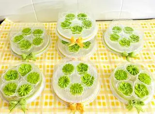 Hình ảnh RAU CÂU DỪA DỨA - HỘP ĐẸP 5 CÁI