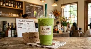 Hình ảnh Trà sữa Thái xanh