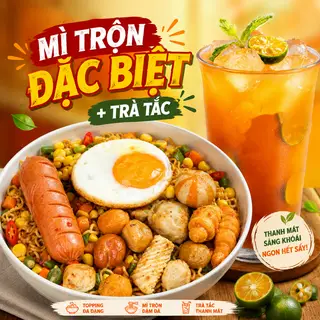 Hình ảnh Mì trộn đặc biệt + trà tắc