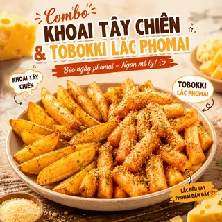 Hình ảnh Khoai Tây Chiên + Tokbokki Lắc Phomai