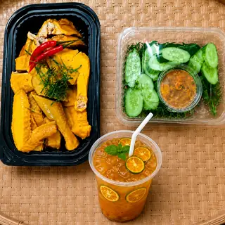 Hình ảnh Combo gà ủ muối - trà tắc