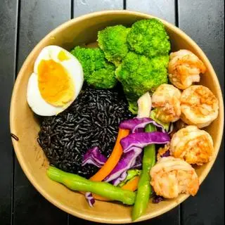 Hình ảnh Cơm gạo lứt tôm cháy tỏi