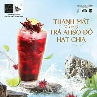 Hình ảnh Trà atiso đỏ hạt chia