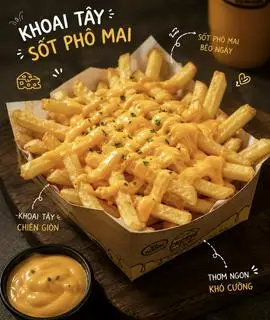 Hình ảnh Khoai tây chiên giòn sốt phô mai