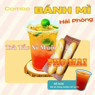Hình ảnh Combo Trà Tắc Xí Muội Và 2 Bánh Mì ngắn Hải Phòng với 1 Bánh Nhân Pho Mai