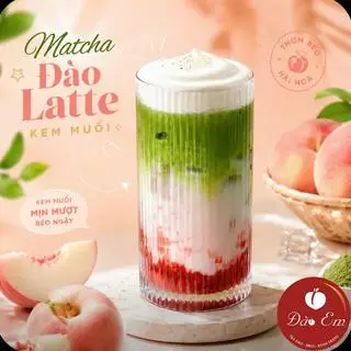 Hình ảnh Matcha Đào Latte Kem Muối