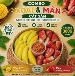 Hình ảnh Xoài và mận cắt sẵn - 300g